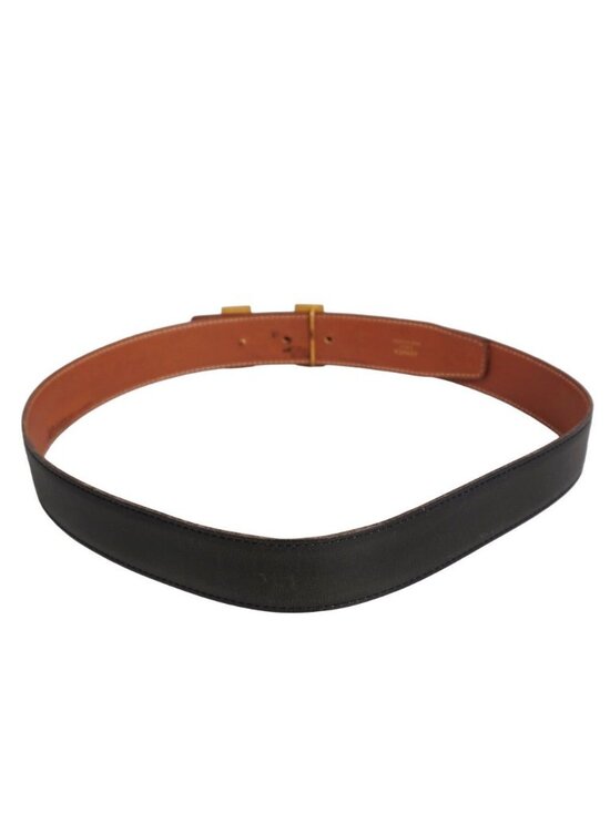 Hermes Vintage 96 Belt Leather Logo main image 3